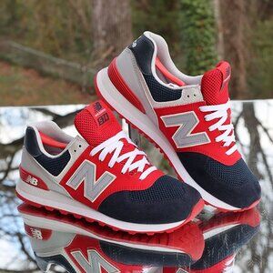 New Balance 574 Eclipse Red Custom